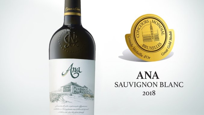 Concours Mondial de Bruxelles 2019 - Marea Medalie de Aur Ana Sauvignon Blanc